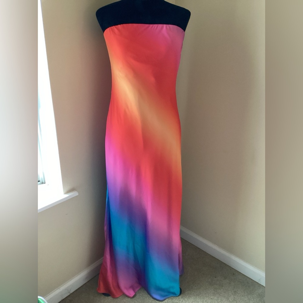 NWOT Show Me Your Mumu Taylor Tube Dress Sunset Ombré - Picture 3 of 7